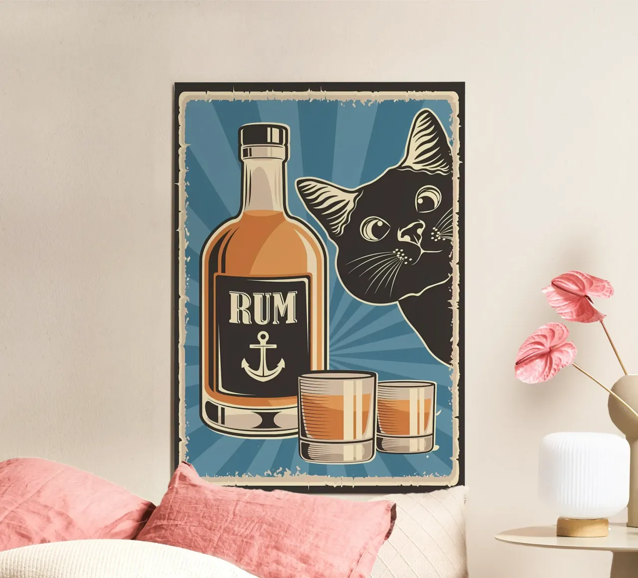 Rum e gatto carta hahnemühle da Monique A Hooper