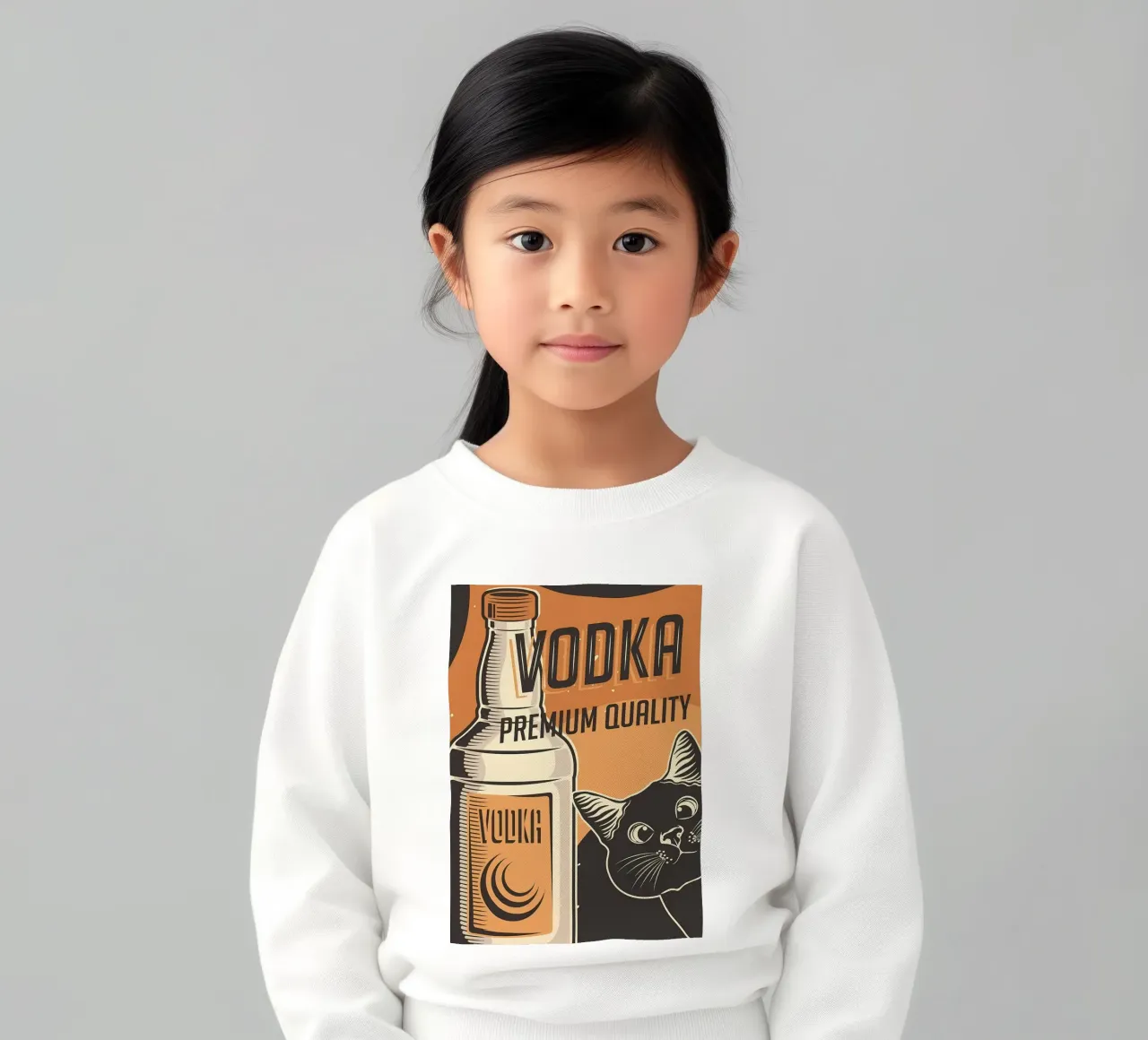 Gatto Vodka felpa bambino da Monique A Hooper