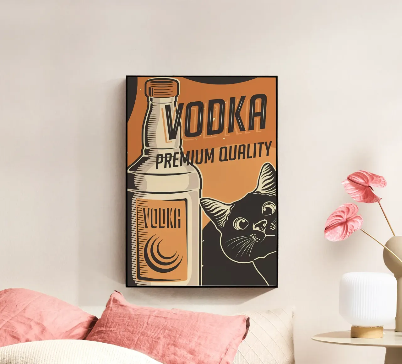 Gatto Vodka plexiglass da Monique A Hooper