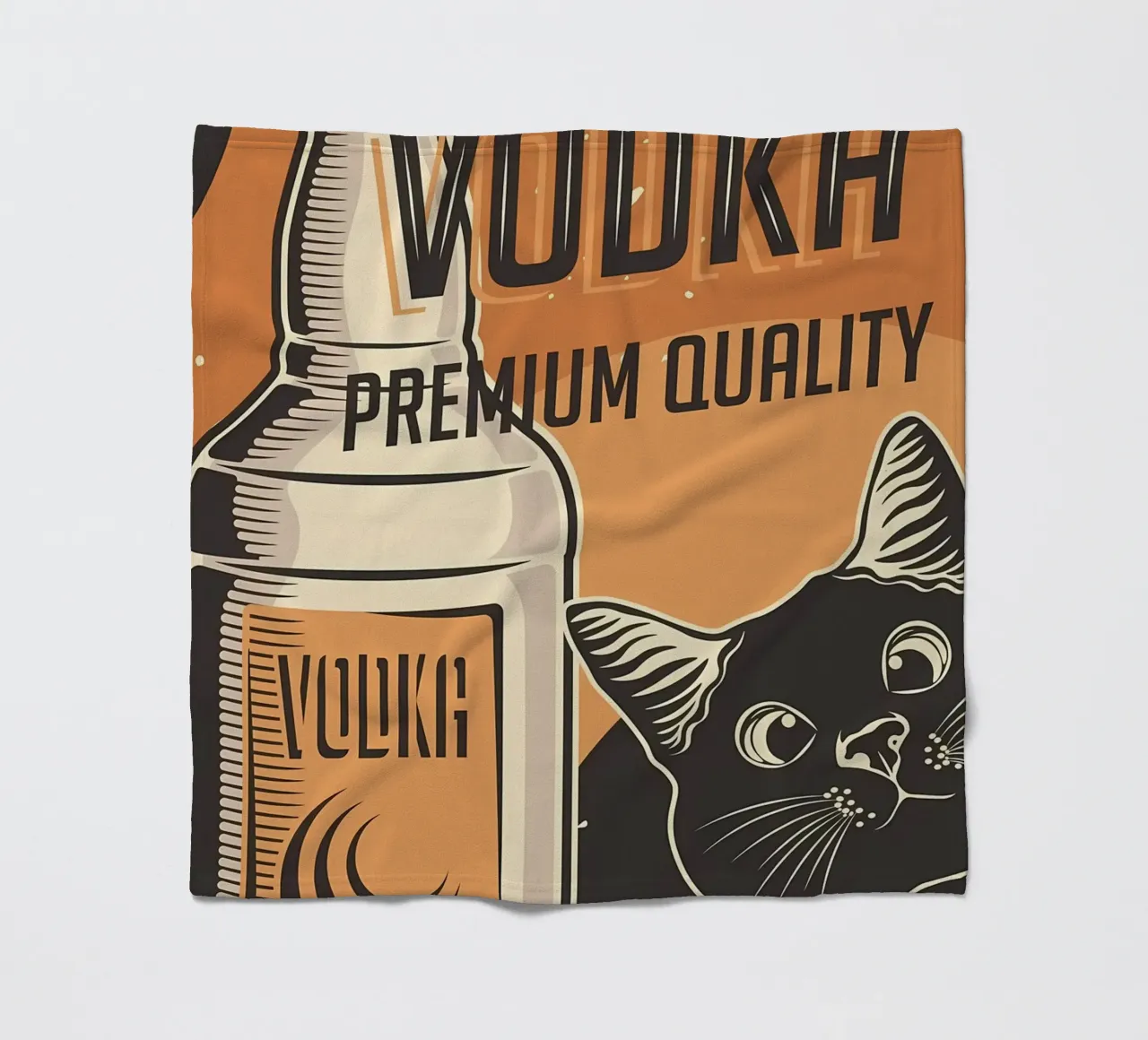 Gatto Vodka coperta in pile da Monique A Hooper