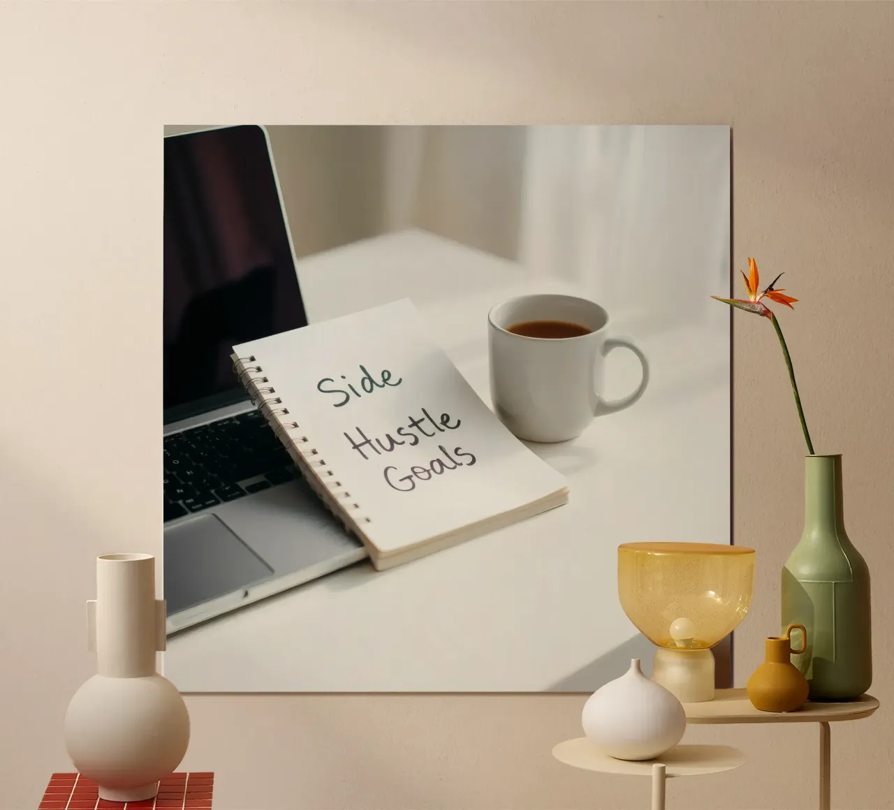 Scrivere gli obiettivi del side hustle mentre si gusta un caffè carta hahnemühle da DesignDoodle