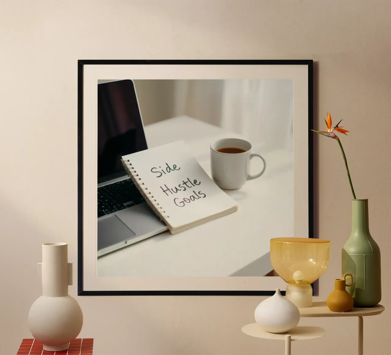 Scrivere gli obiettivi del side hustle mentre si gusta un caffè carta hahnemühle da DesignDoodle