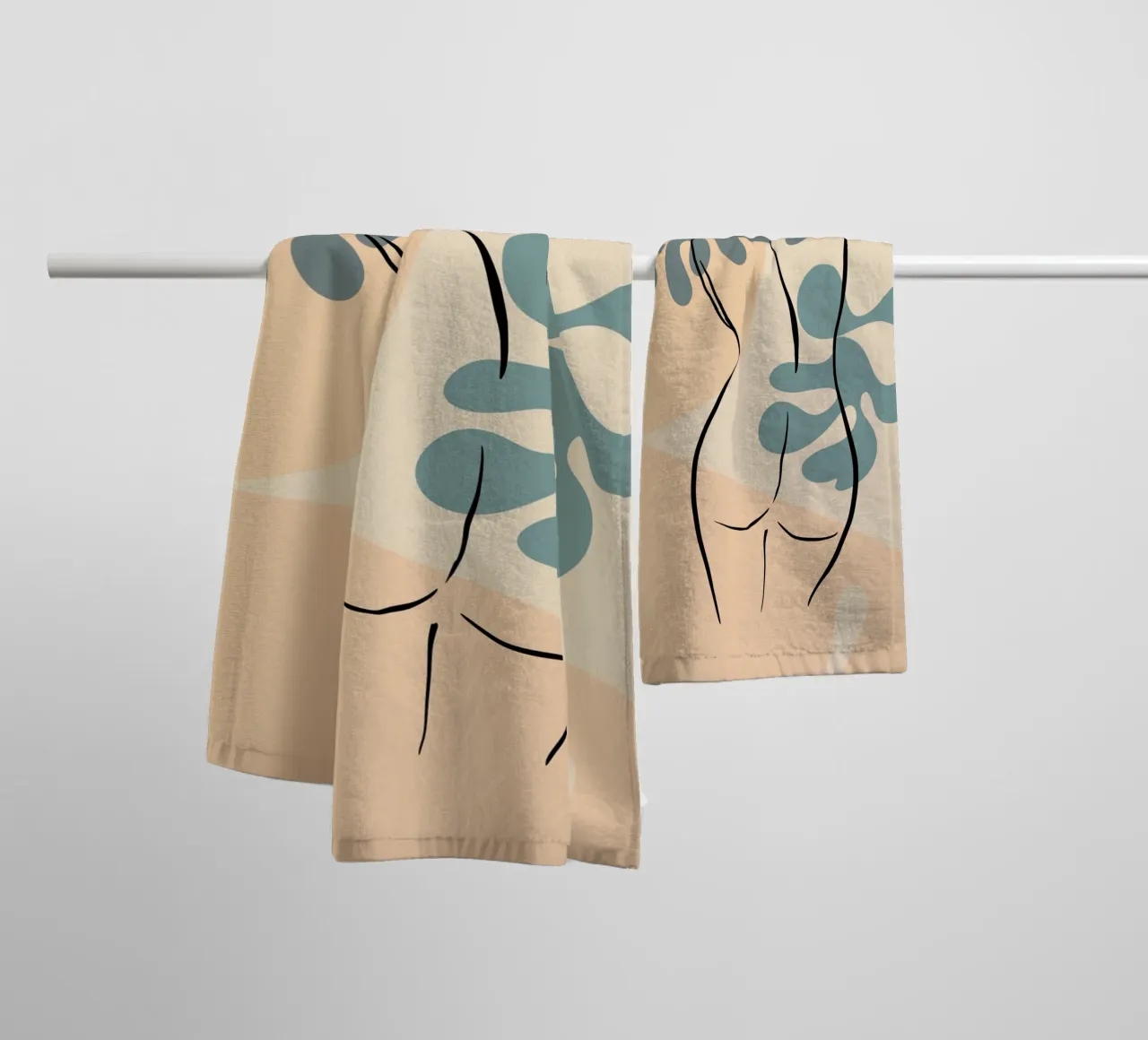 Figural Bloom No 05 asciugamano da bagno da treechild