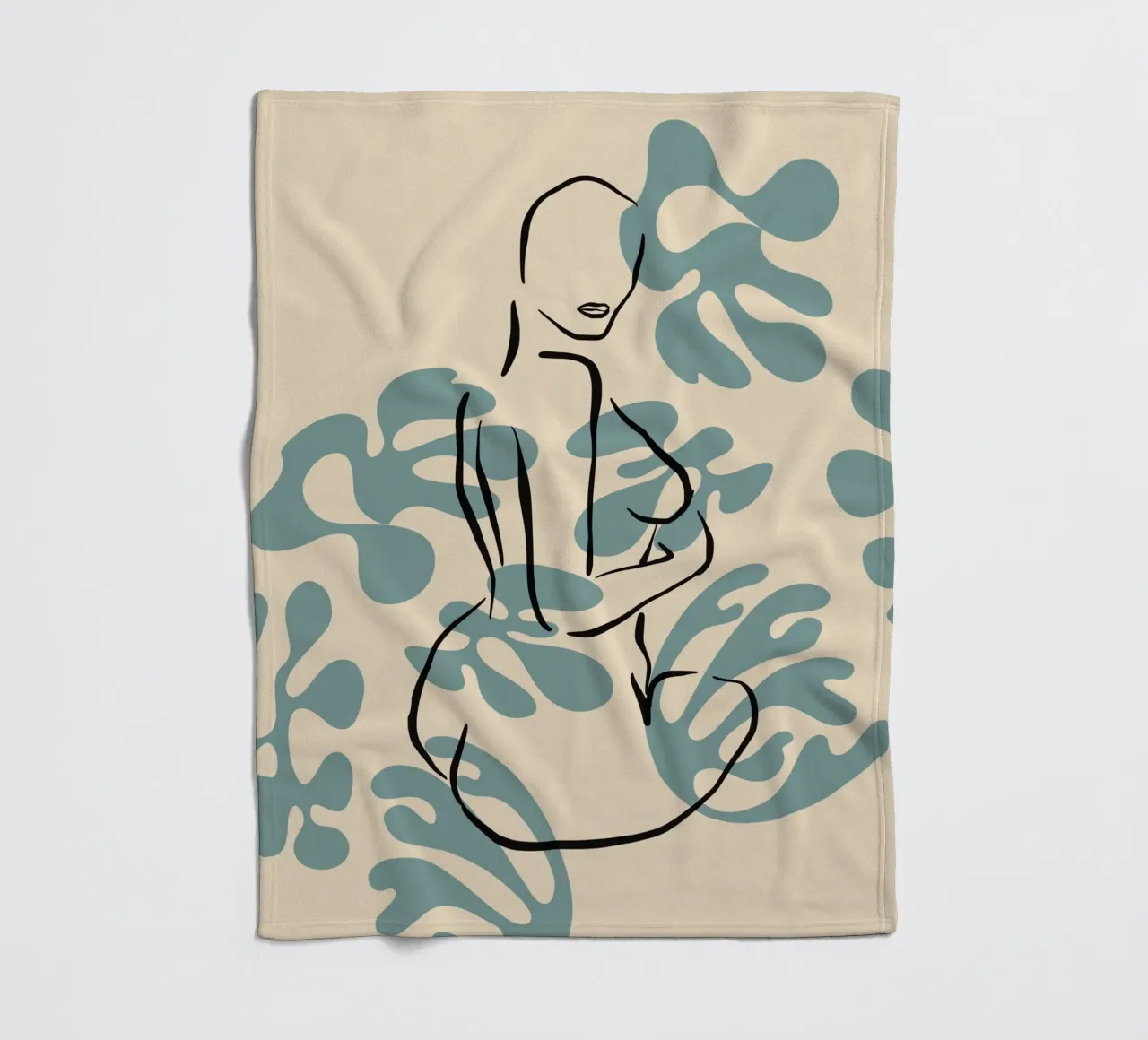Figural Bloom No 04 coperta in pile da treechild