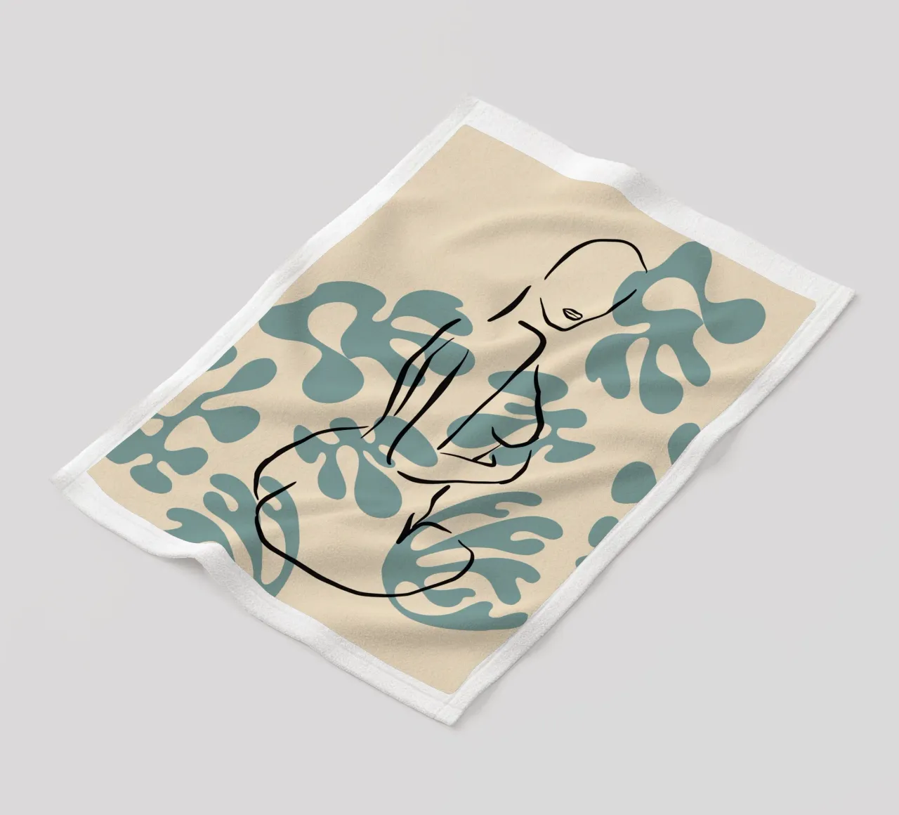 Figural Bloom No 04 coperta in pile da treechild