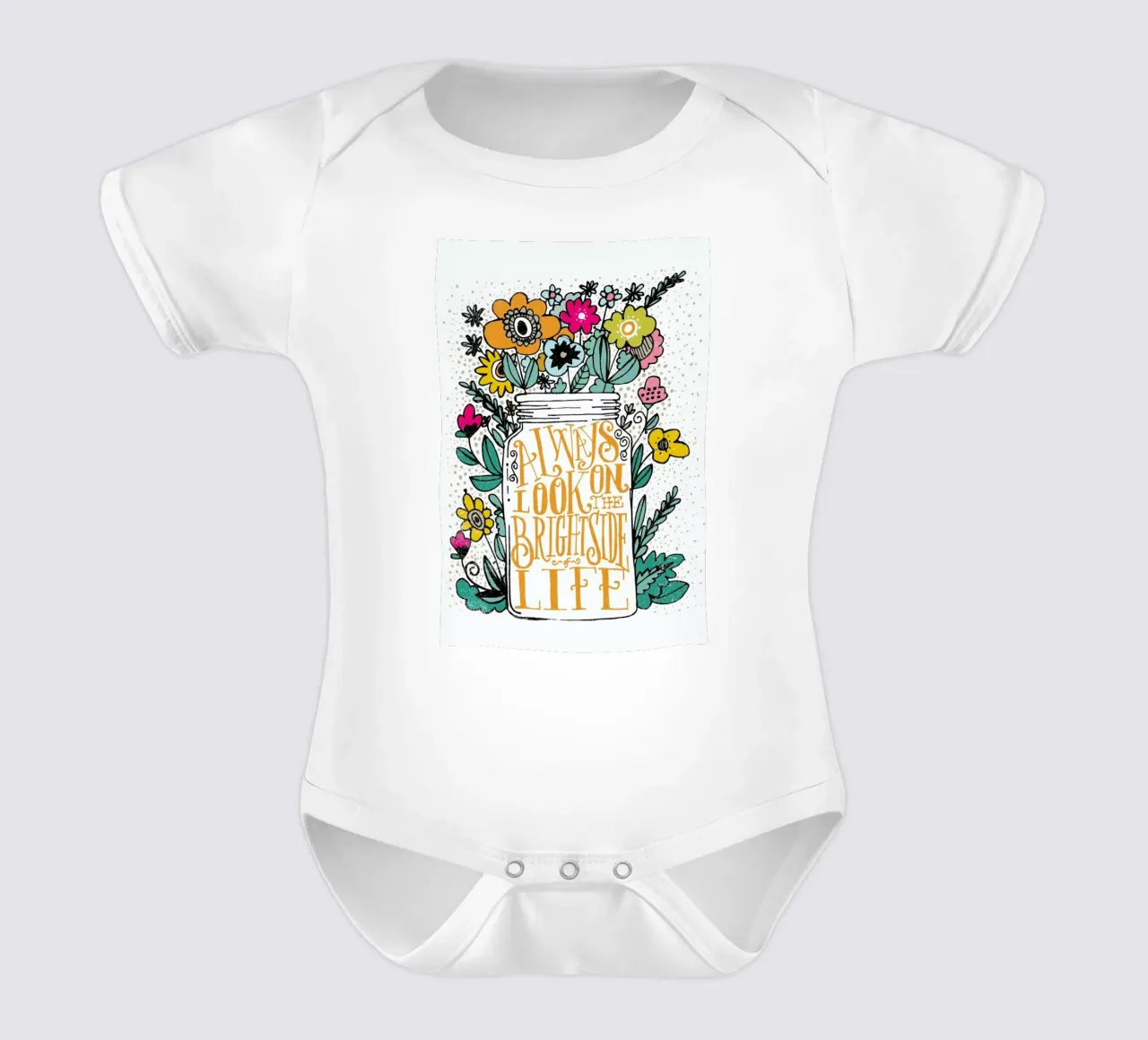 always look on the bright side body neonato maniche corte da Matthew Taylor Wilson