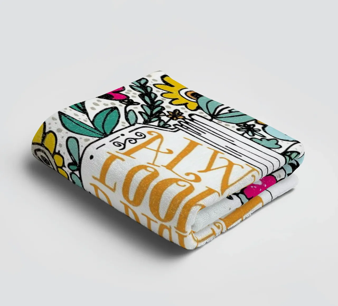 always look on the bright side asciugamano da bagno da Matthew Taylor Wilson