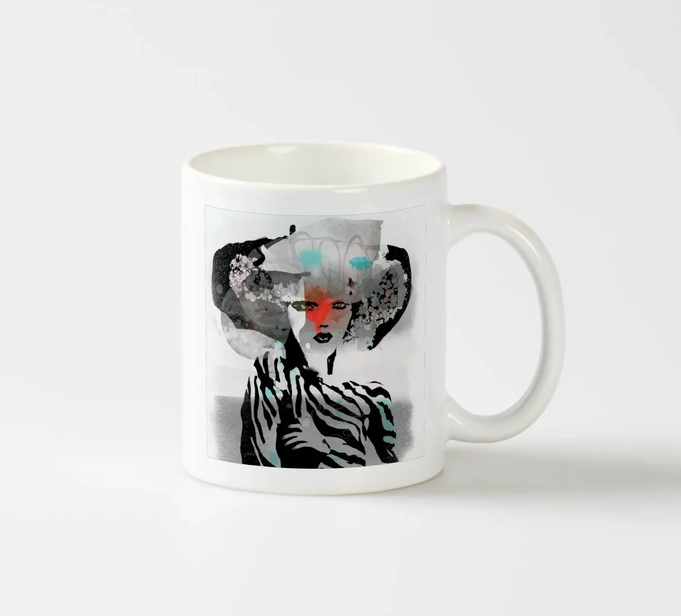 Swallow ceramic mug by Giulio Iurissevich