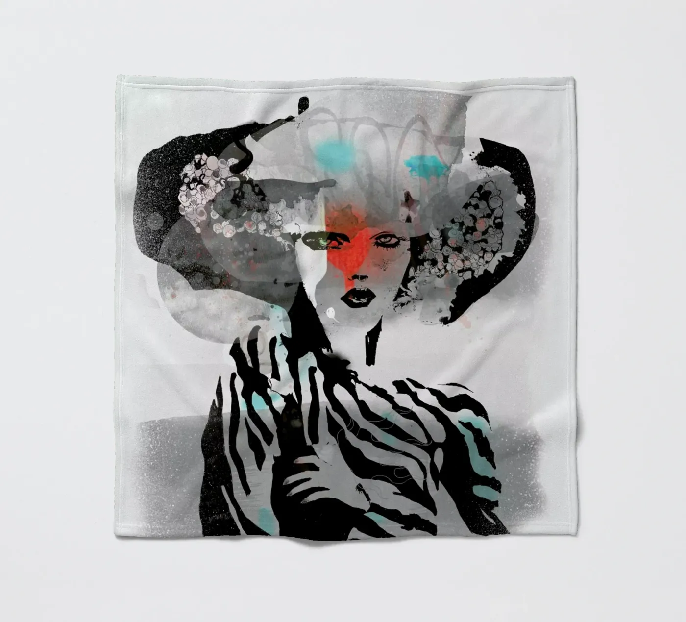 Swallow fleece blanket by Giulio Iurissevich