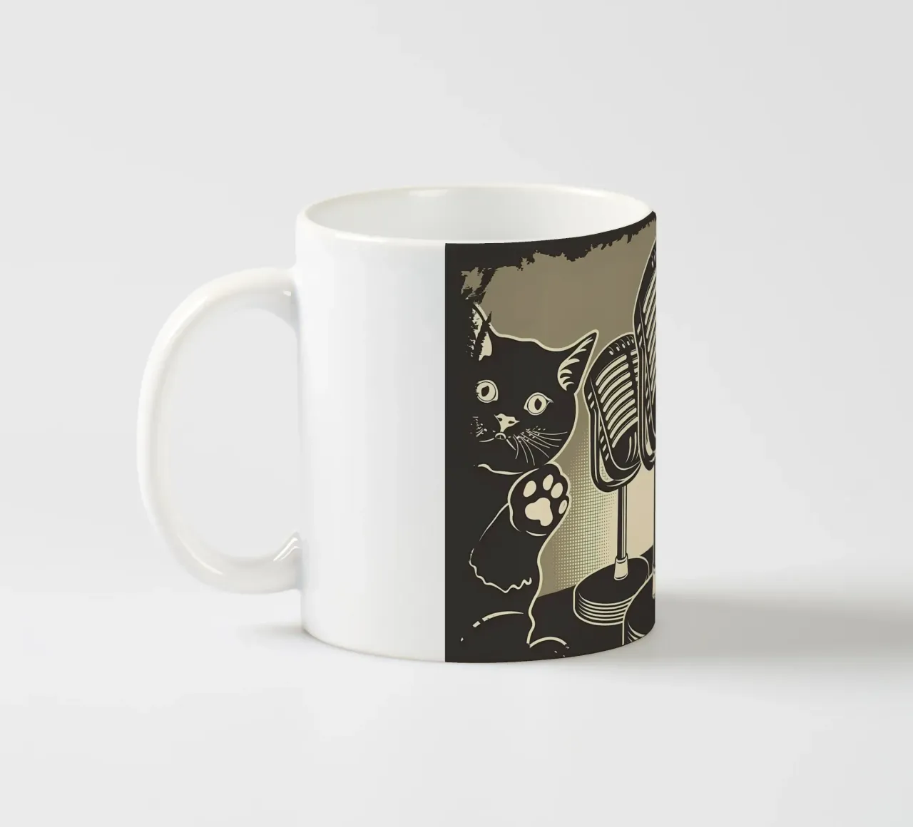 Podcast Gatti divertenti tazza in ceramica da Monique A Hooper