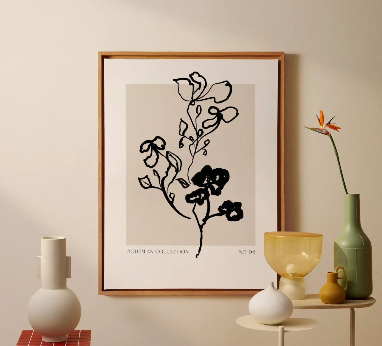 Botanical Collection No 08 tela con Cornice a cassetta da treechild