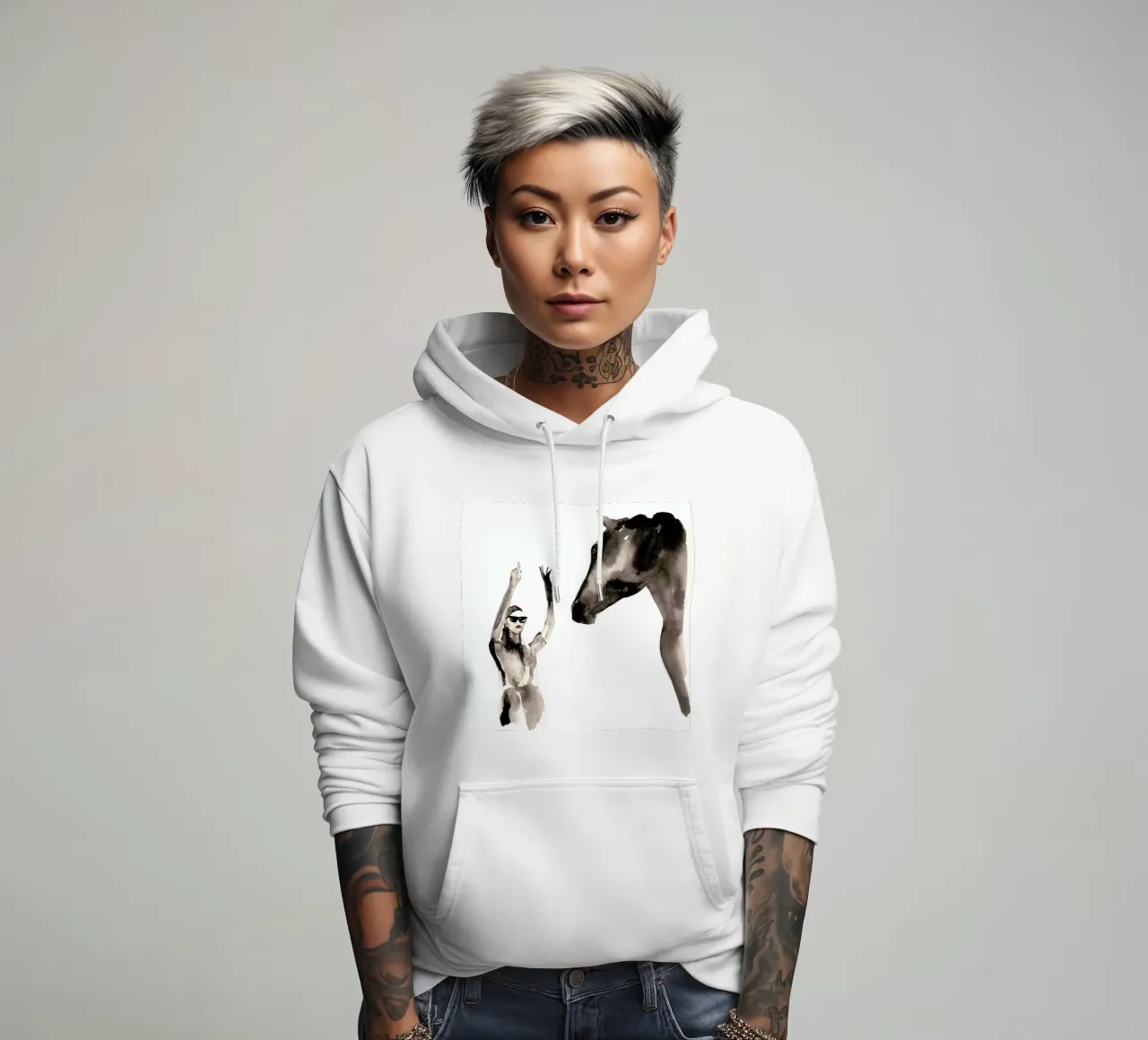 You've Got Until 4 felpa con cappuccio da Victoria Verbaan