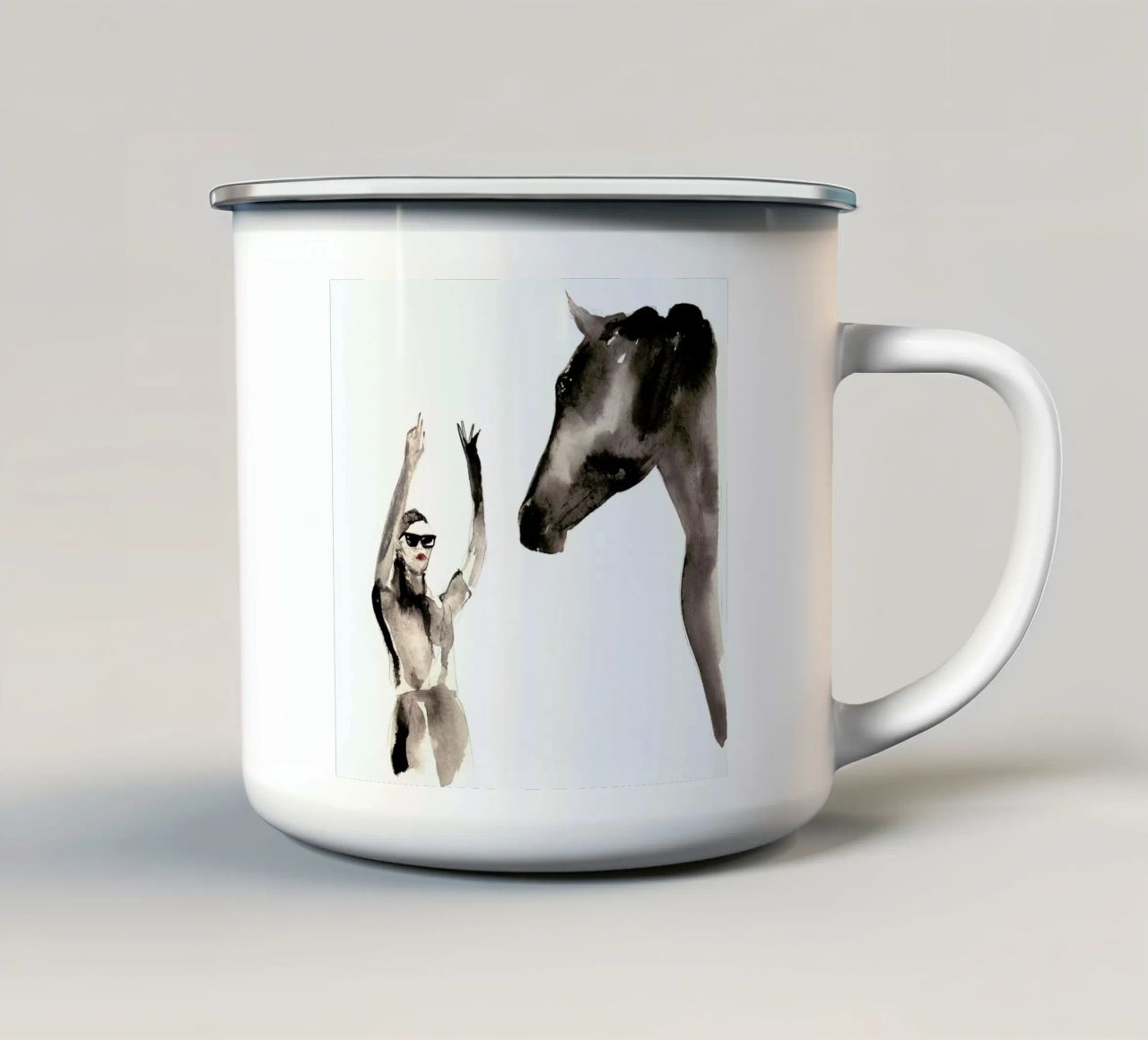 You've Got Until 4 tazza in smalto da Victoria Verbaan