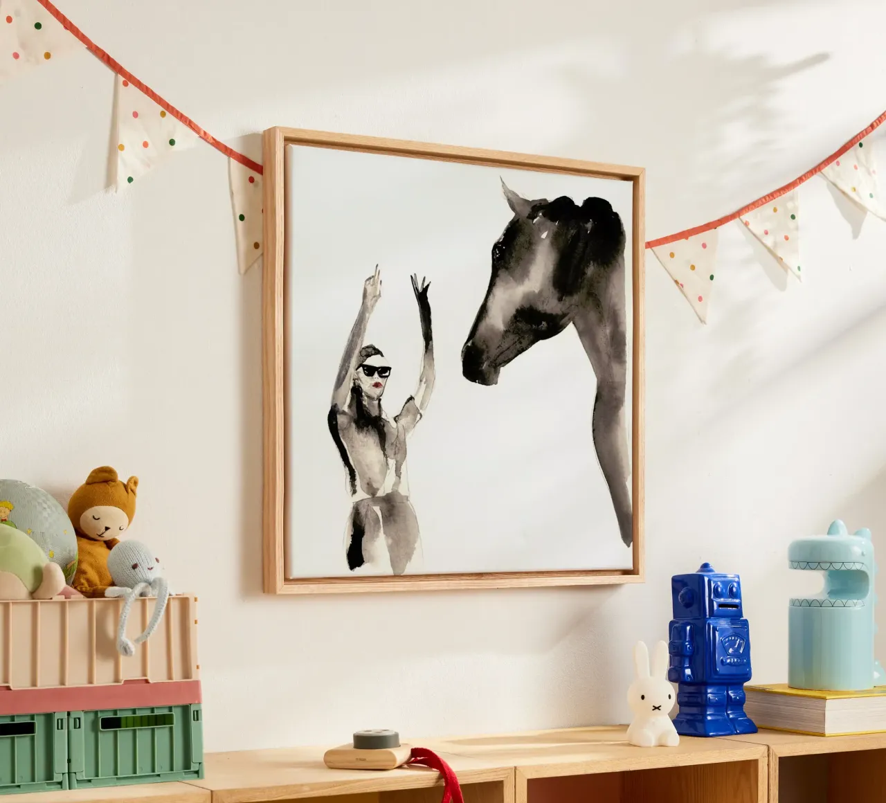 You've Got Until 4 canvas met Baklijst van Victoria Verbaan
