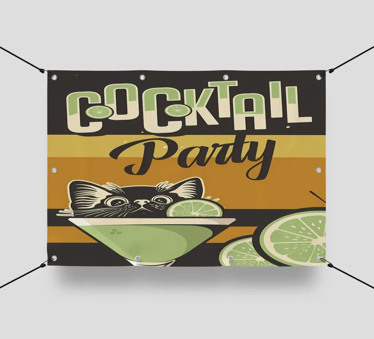 Cocktail party per gatti telo in pvc da Monique A Hooper