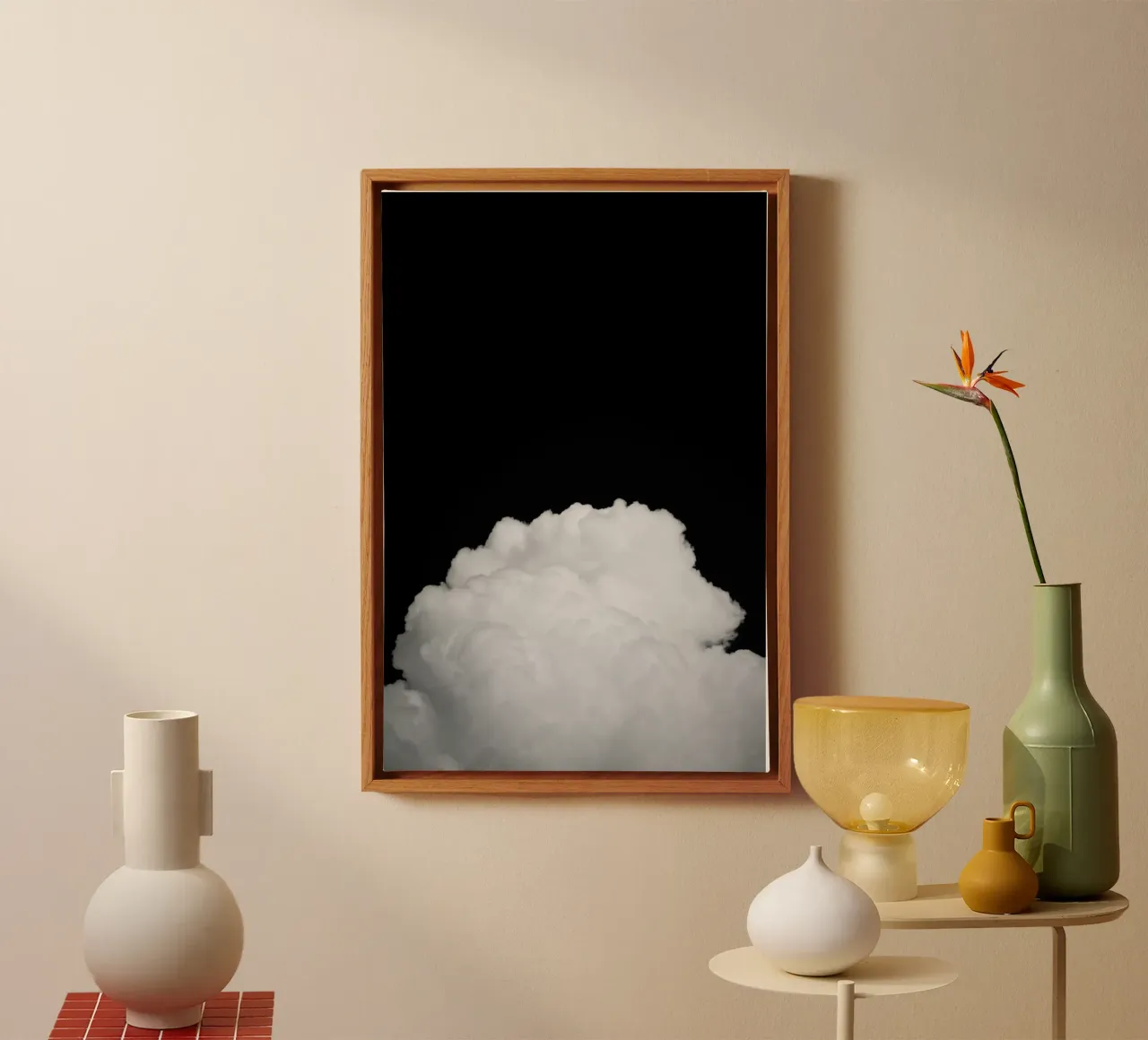 Black Clouds II tela con Cornice a cassetta da Tal Paz-Fridman