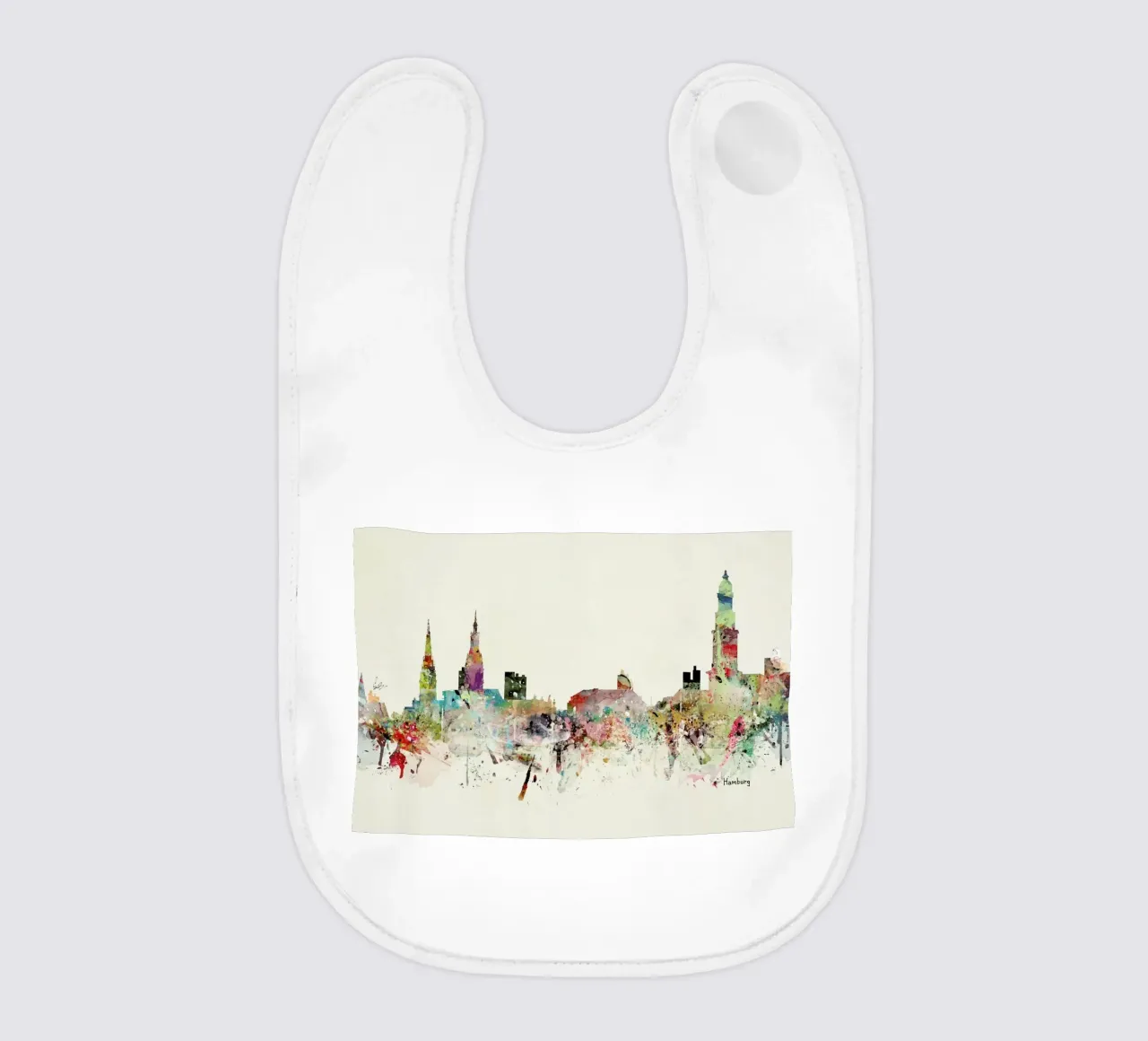 Hamburg baby bib by Brian Buckley