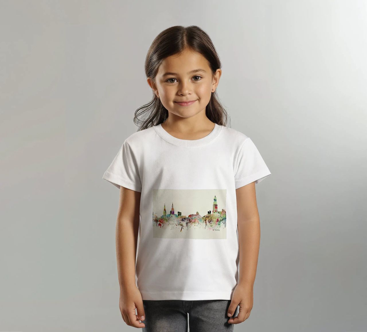 Hamburg Kinder T-Shirt von Brian Buckley