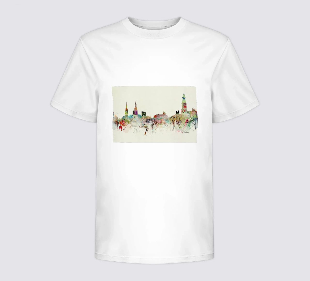 Hamburg Kinder T-Shirt von Brian Buckley