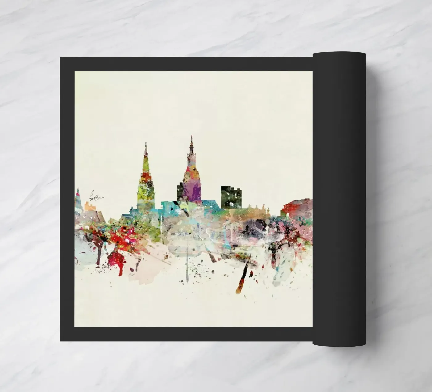 Hamburg doormat by Brian Buckley