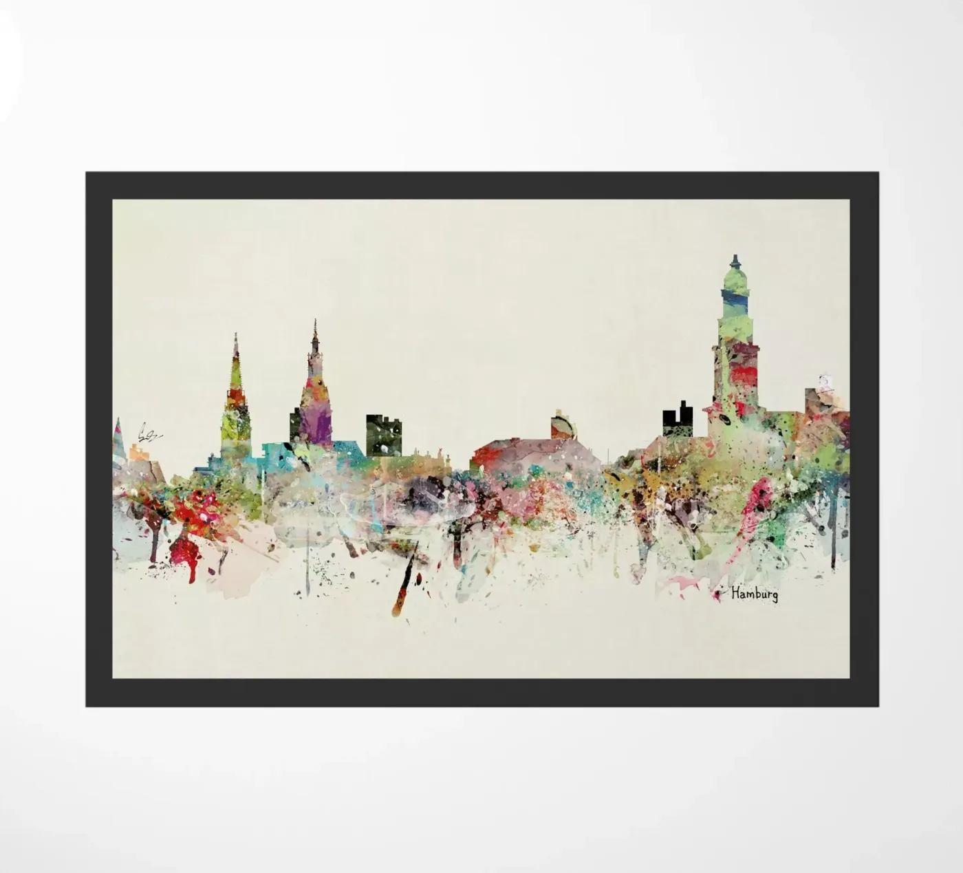 Hamburg doormat by Brian Buckley