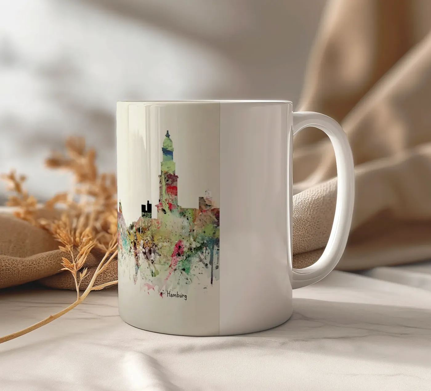 Hamburg ceramic mug by Brian Buckley