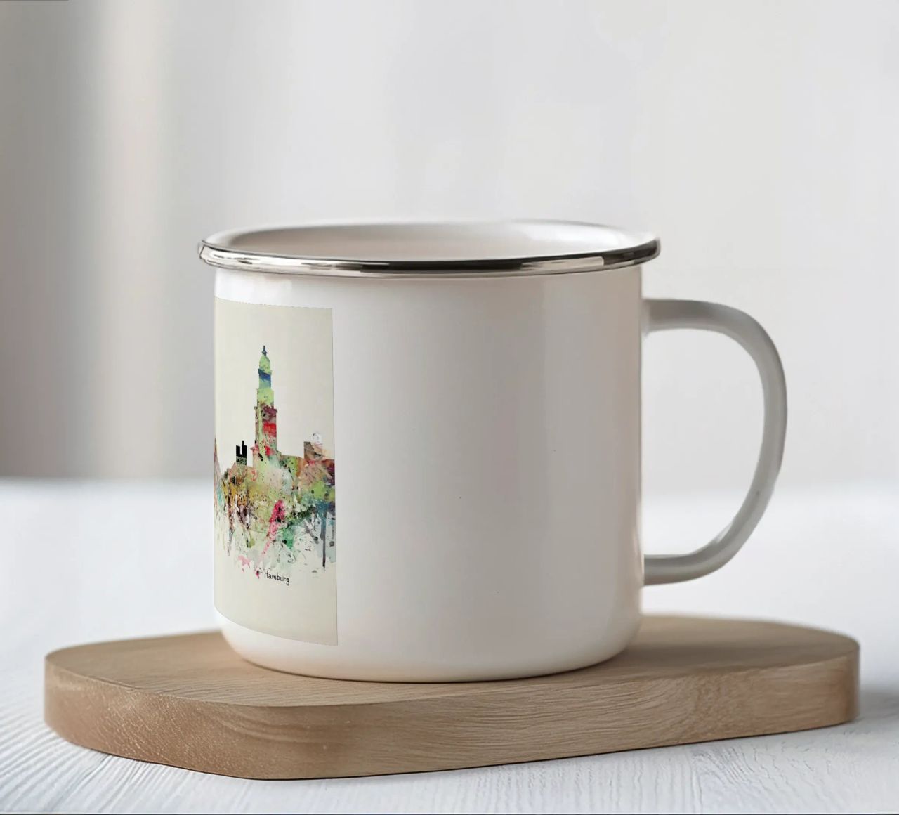 Hamburg Emaille Tasse von Brian Buckley
