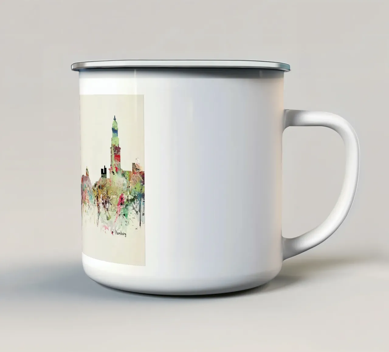 Hamburg taza de esmalte de Brian Buckley