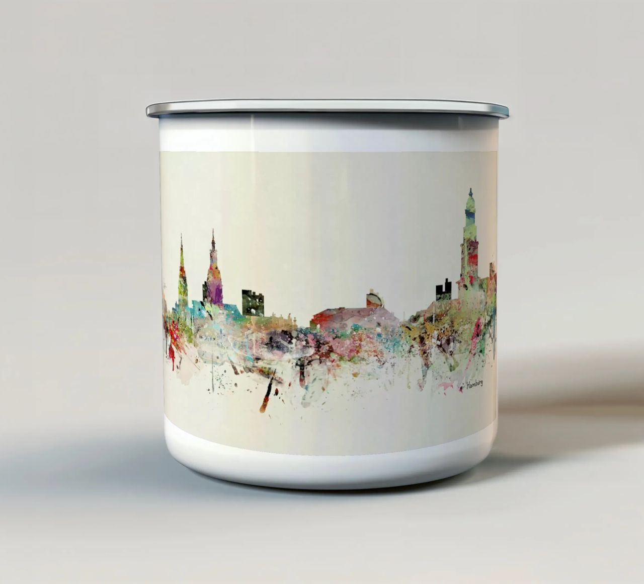 Hamburg Emaille Tasse von Brian Buckley