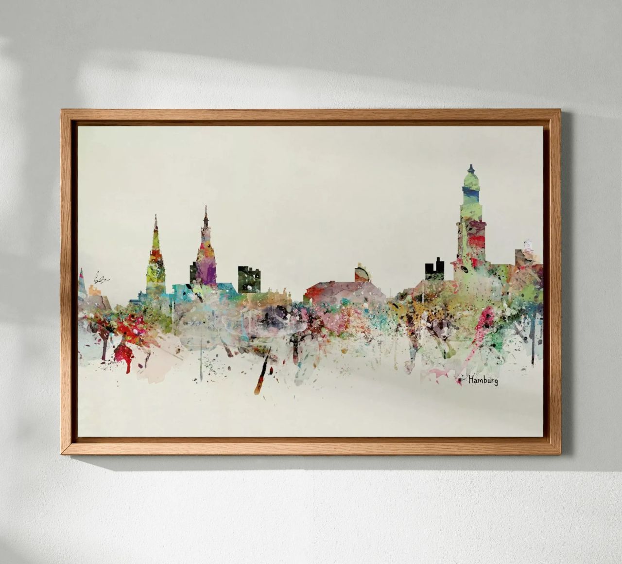 Hamburg Leinwand von Brian Buckley