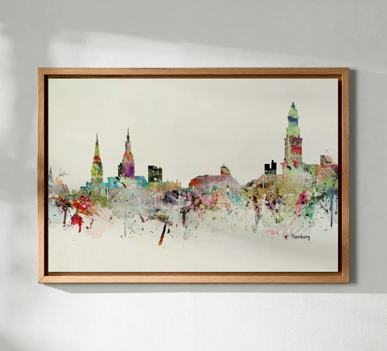 Hamburg canvas met Baklijst van Brian Buckley