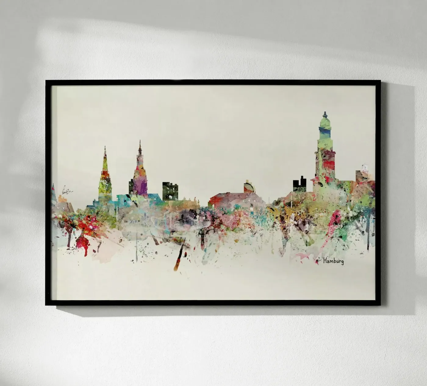 Hamburg Poster von Brian Buckley