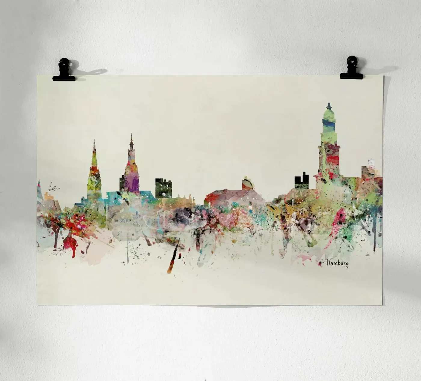 Hamburg Poster von Brian Buckley