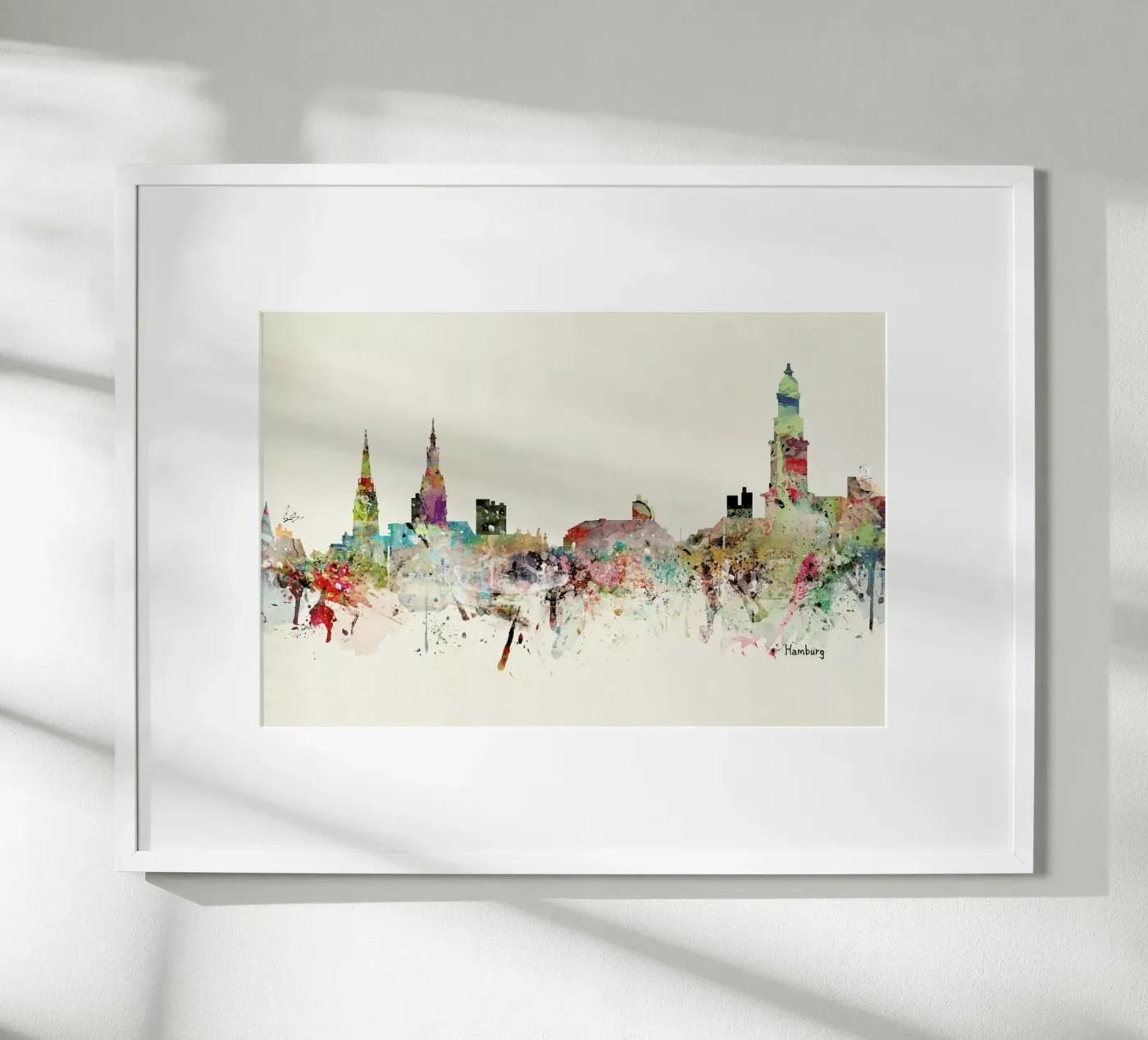 Hamburg Poster von Brian Buckley
