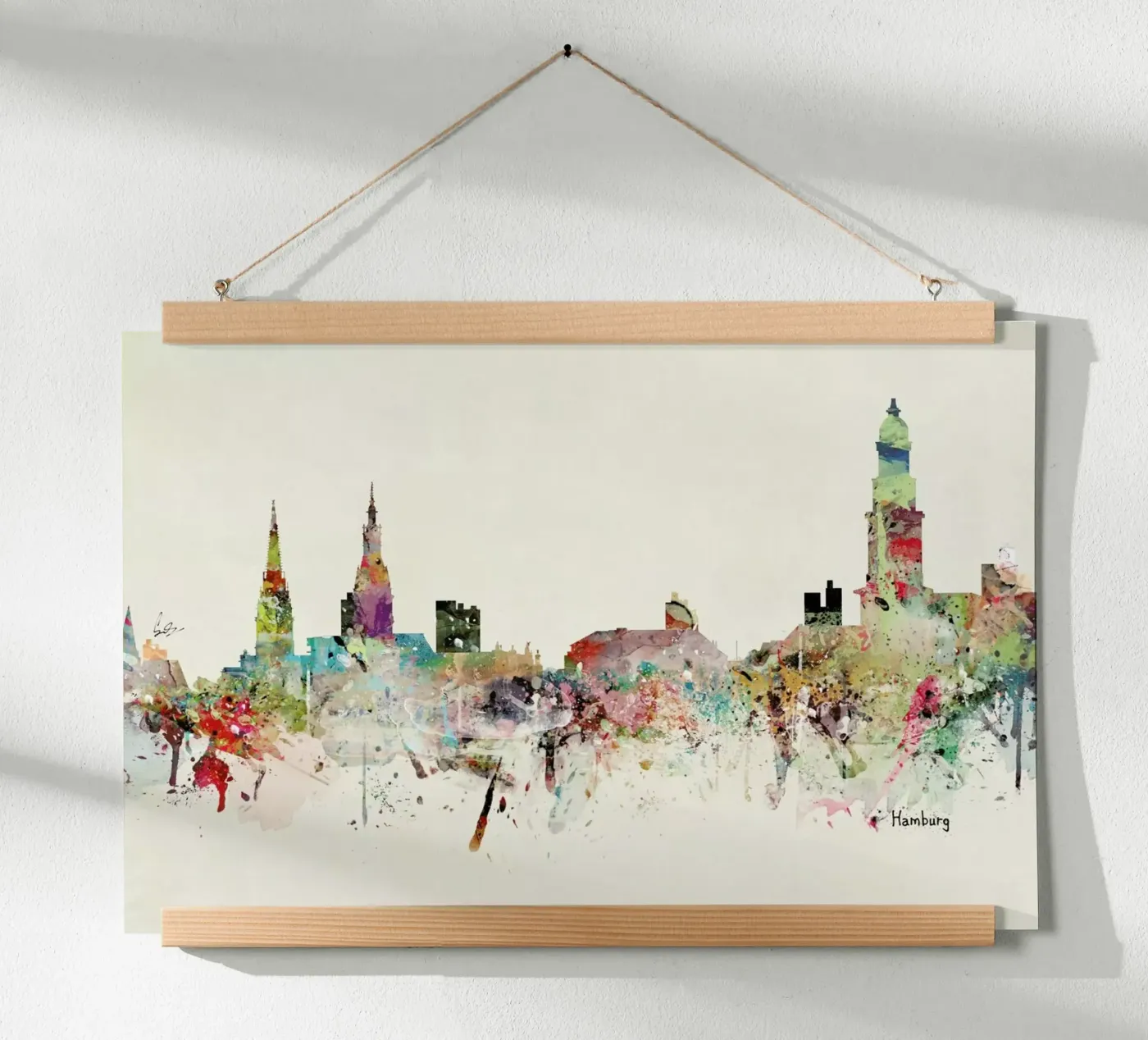 Hamburg Poster von Brian Buckley