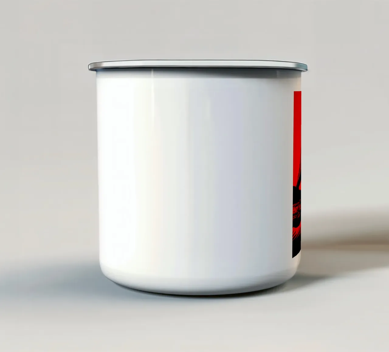 Waves Under Bridge - Pop Art enamel mug by ColorCrash Gallery