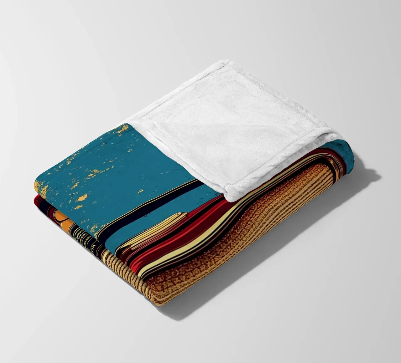 Radio d'epoca - Pop Art coperta in pile da ColorCrash Gallery