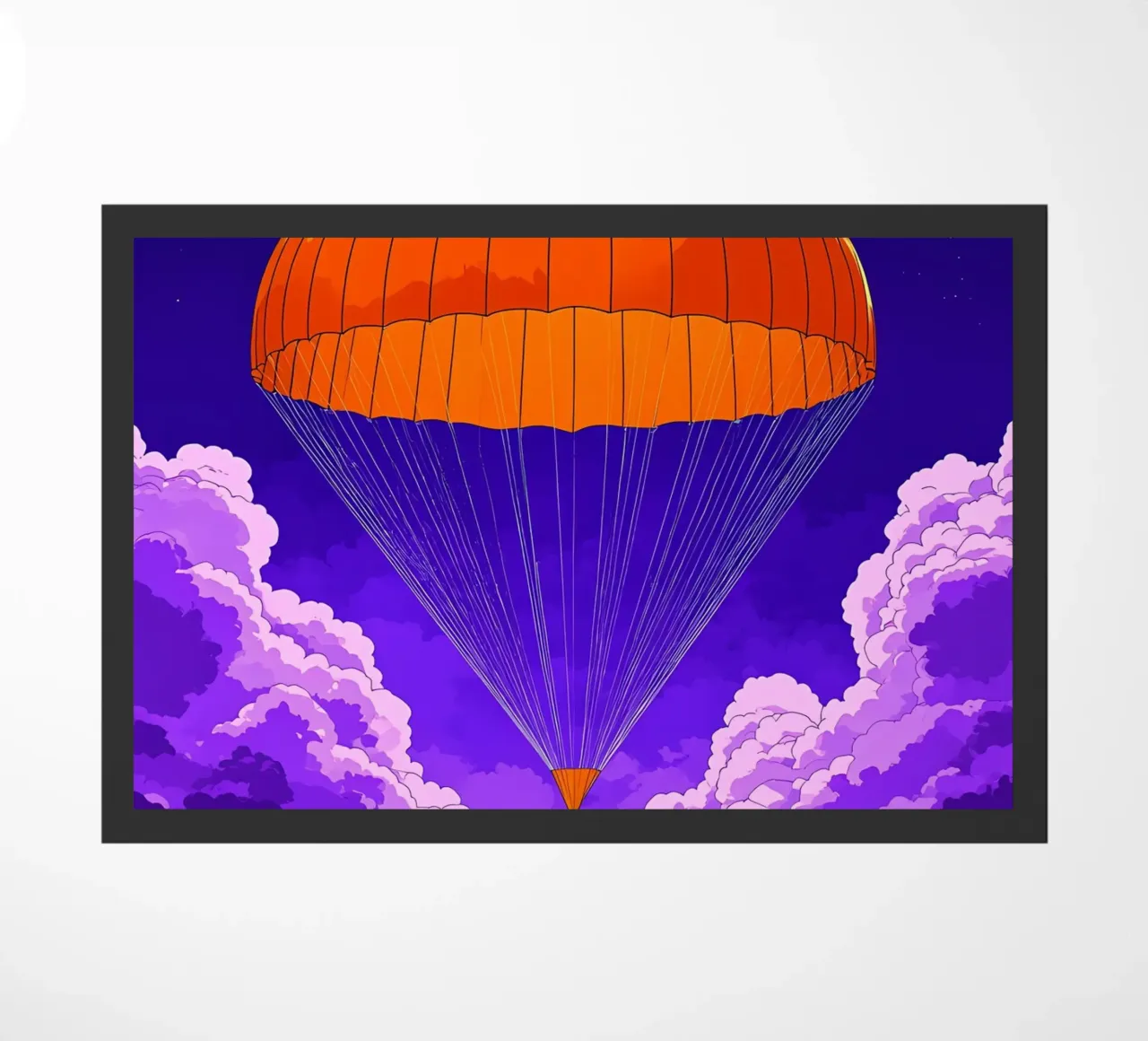 Paracadute nel cielo - Pop Art zerbino da ColorCrash Gallery