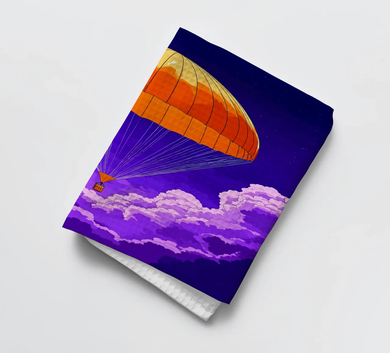 Paracadute nel cielo - Pop Art canovaccio da cucina da ColorCrash Gallery