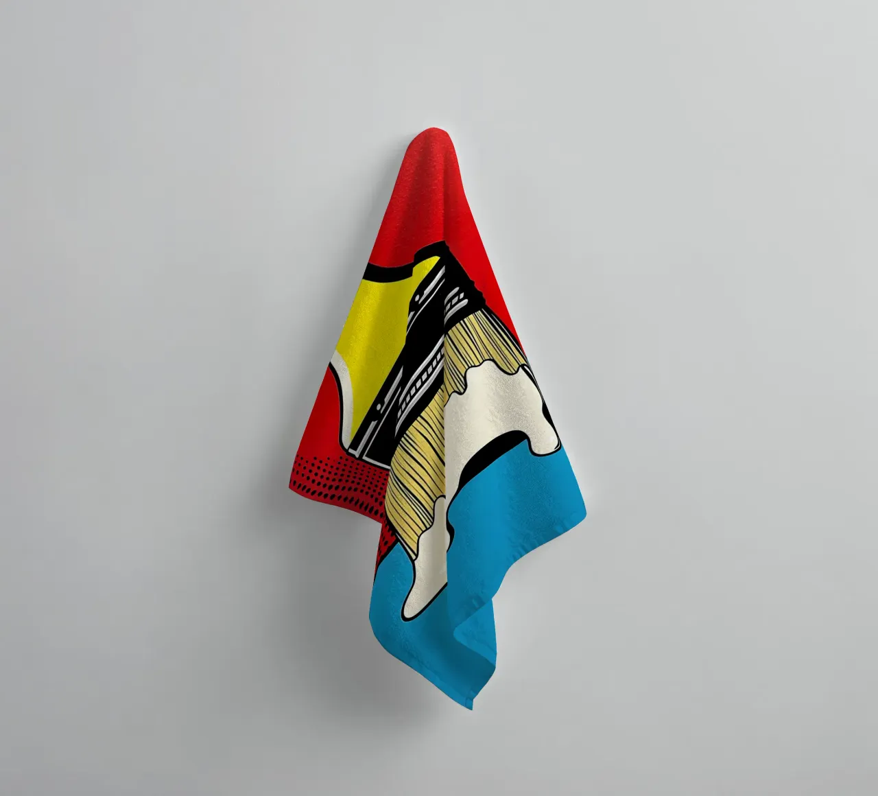 Pennello - Pop Art asciugamano da bagno da ColorCrash Gallery