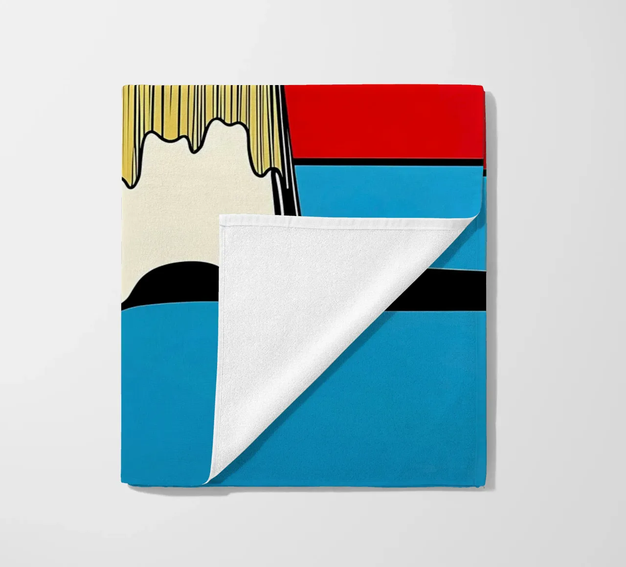 Pennello - Pop Art telo mare da ColorCrash Gallery