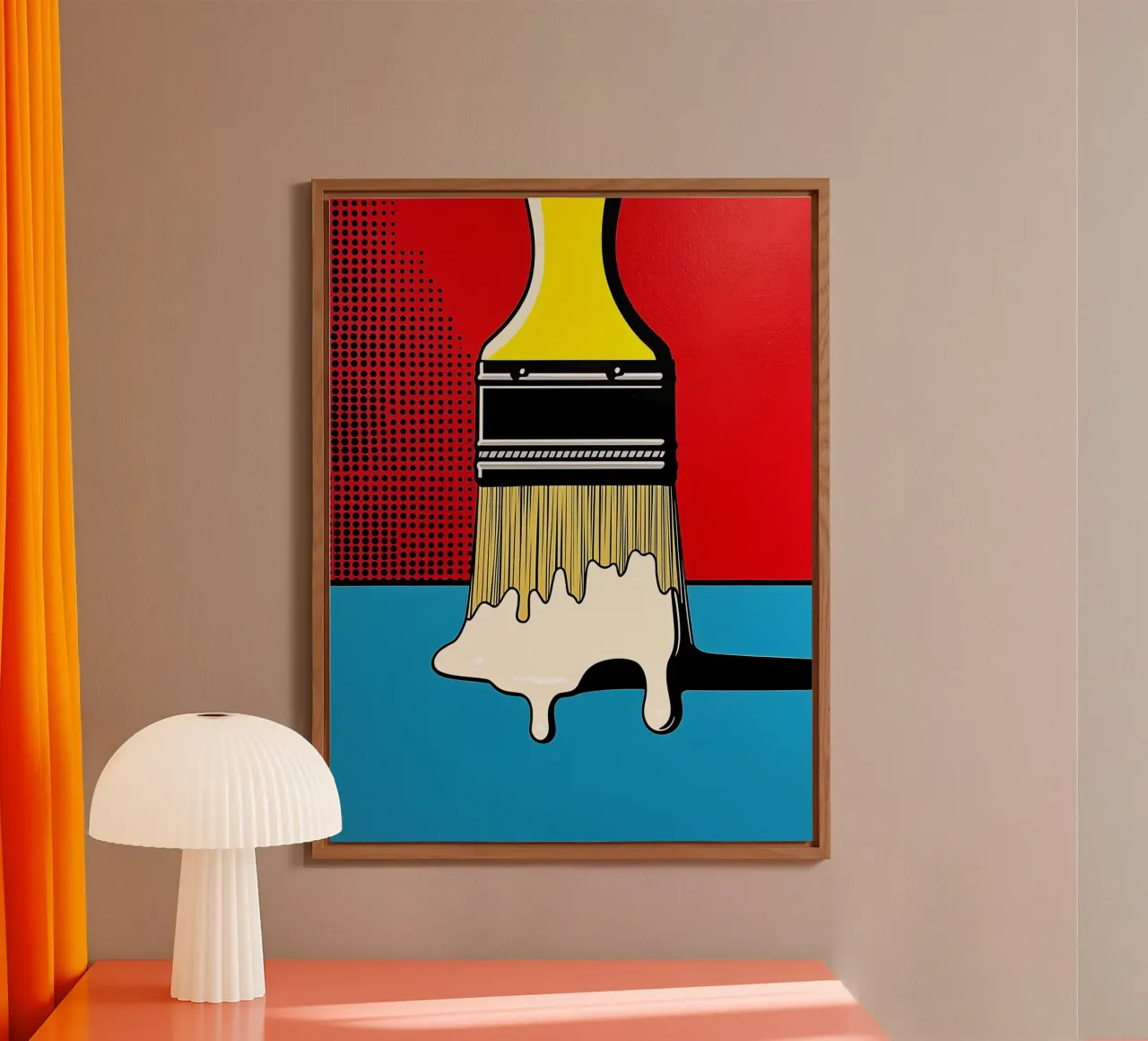 Pennello - Pop Art alluminio dibond da ColorCrash Gallery