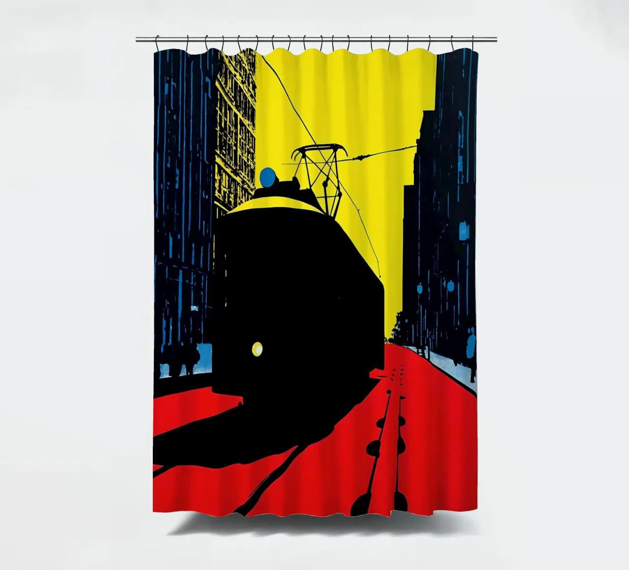 Tram - Pop Art tenda da doccia da ColorCrash Gallery