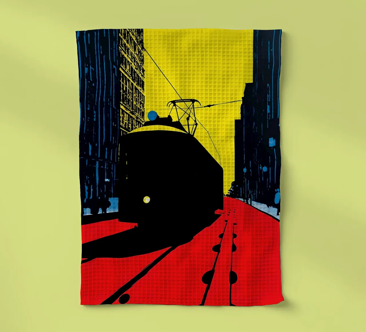 Tram - Pop Art canovaccio da cucina da ColorCrash Gallery