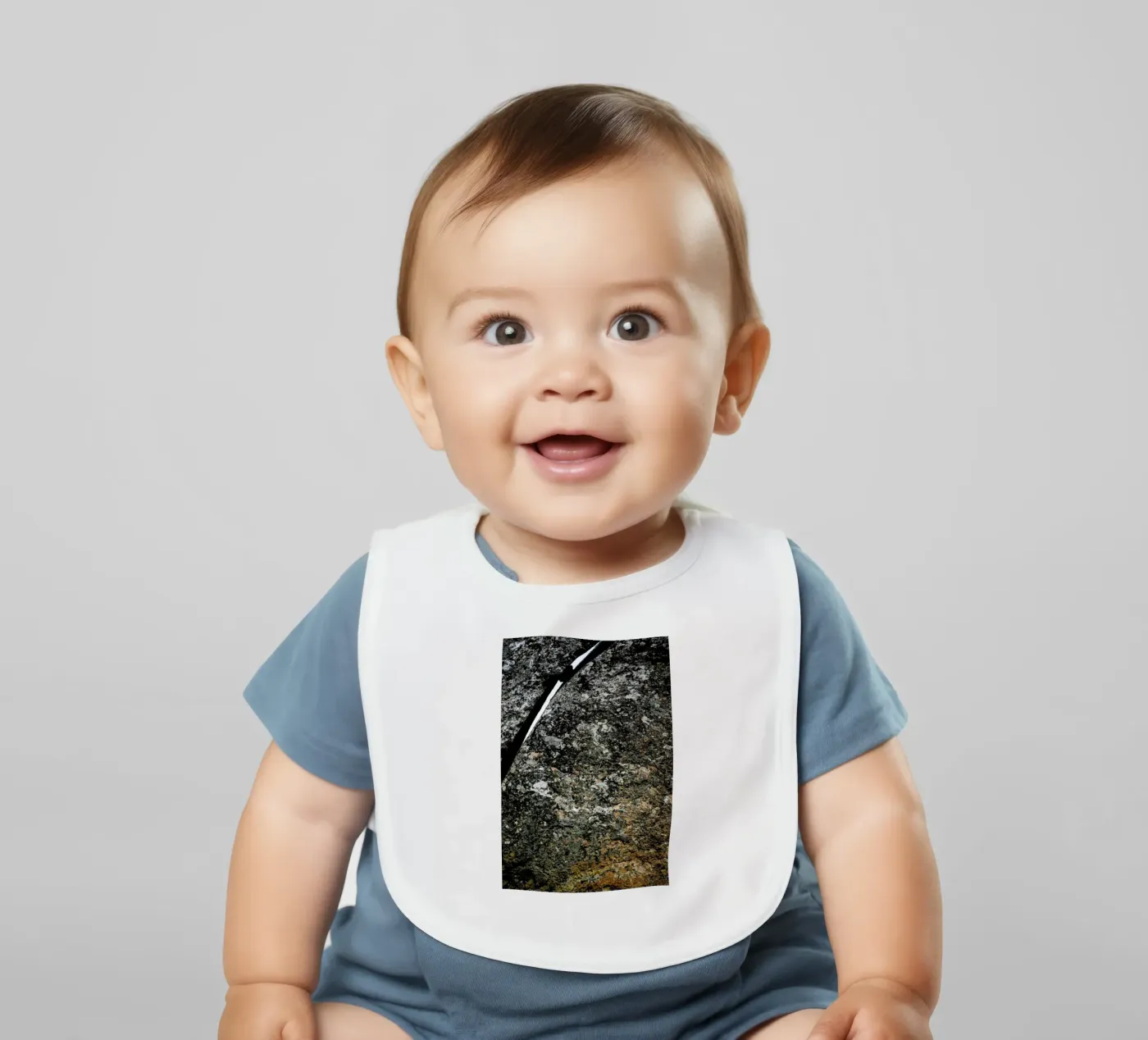 Squeeze baby bib by Shot By Clint