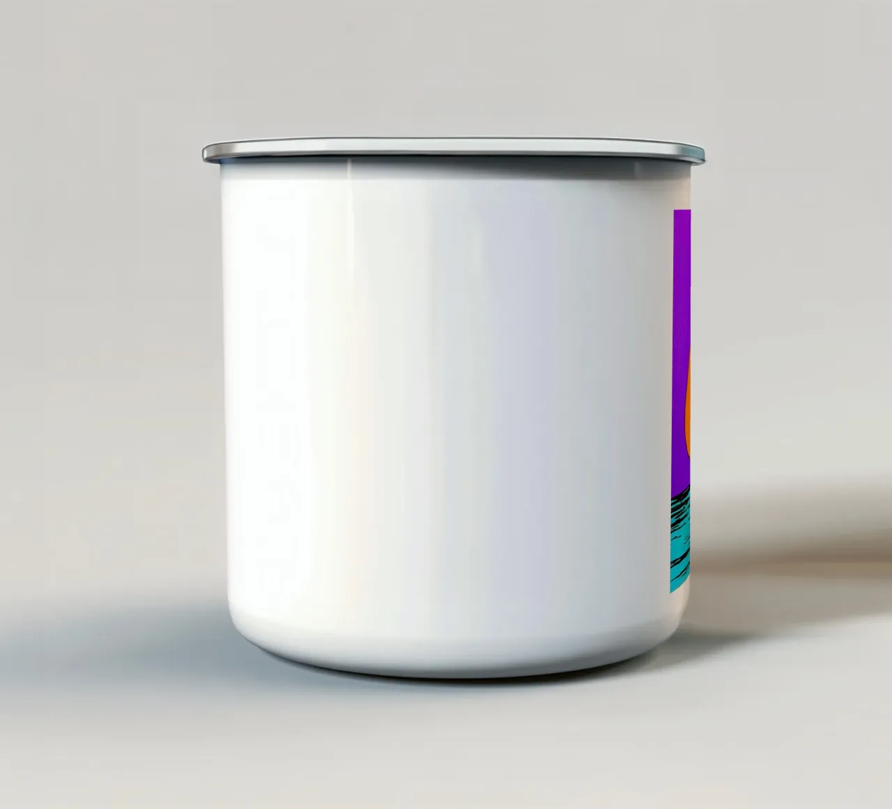 Parabola satellitare - Pop Art tazza in smalto da ColorCrash Gallery