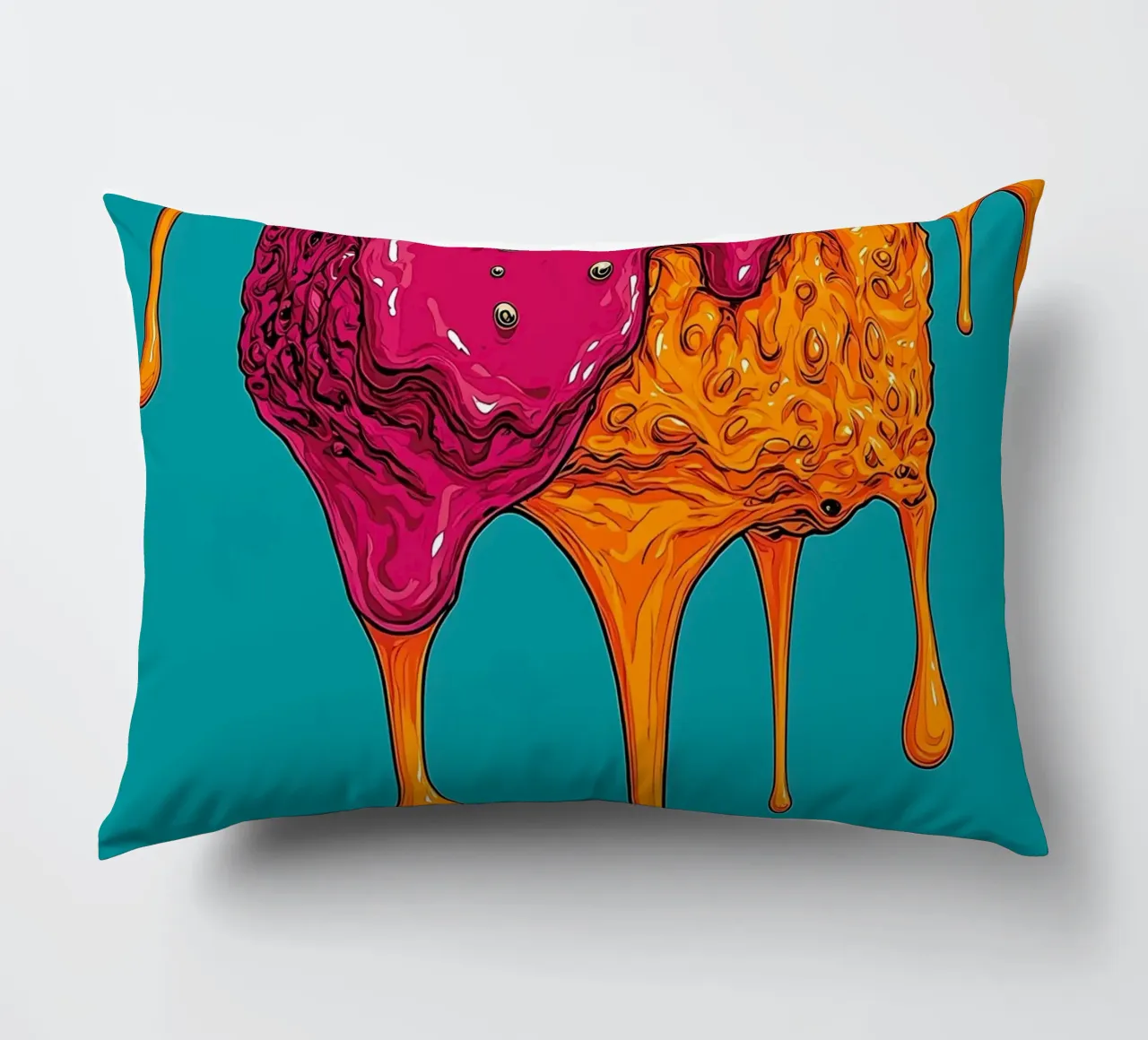 Smeltende chocolade - Pop-art kussen van ColorCrash Gallery