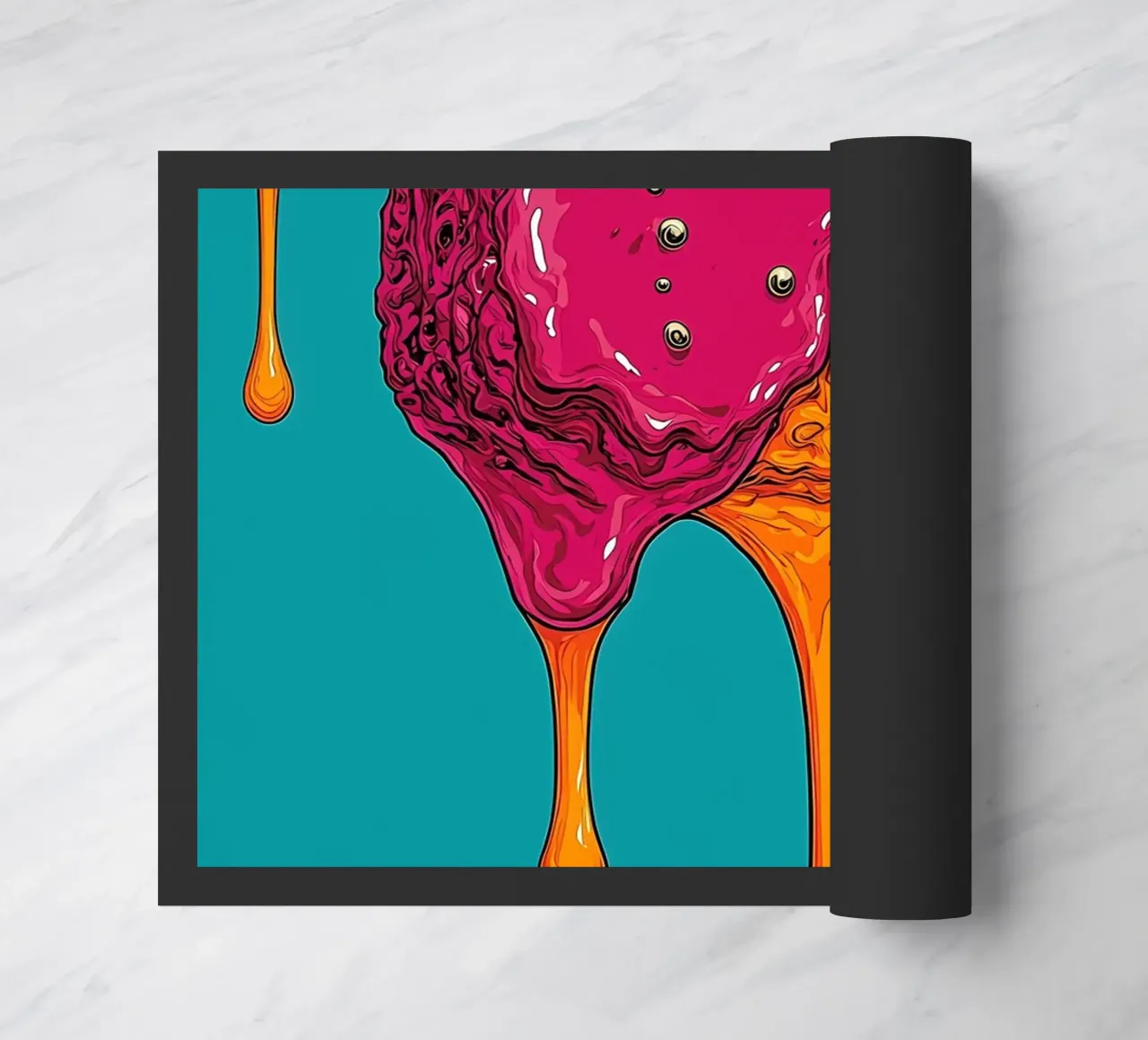 Melting Chocolate - Pop Art doormat by ColorCrash Gallery