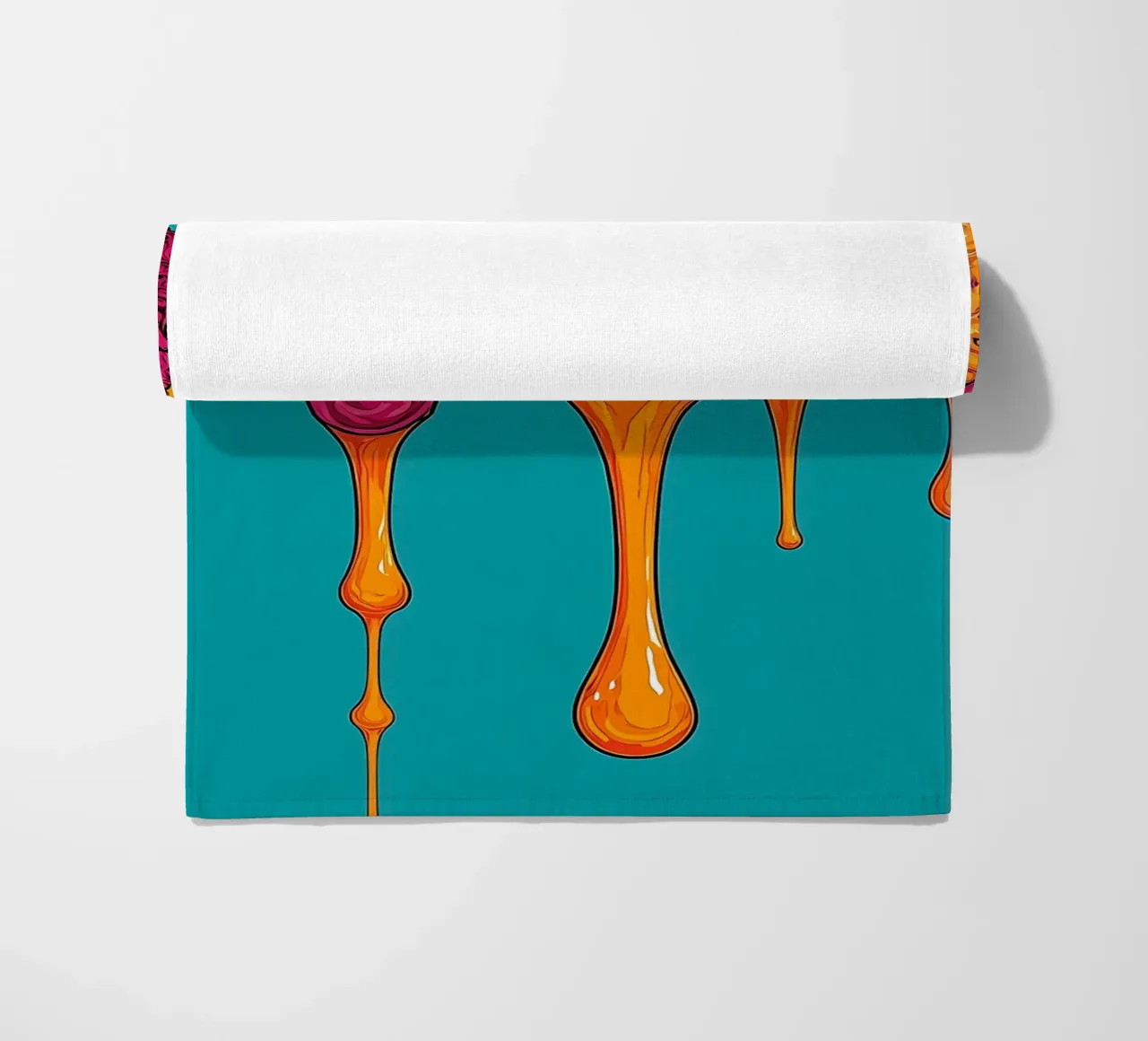 Melting Chocolate - Pop Art beach towel by ColorCrash Gallery