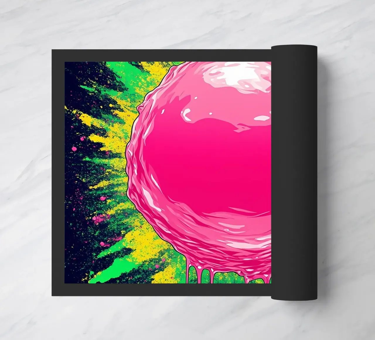 Rosa Bubble Pop - Pop Art zerbino da ColorCrash Gallery